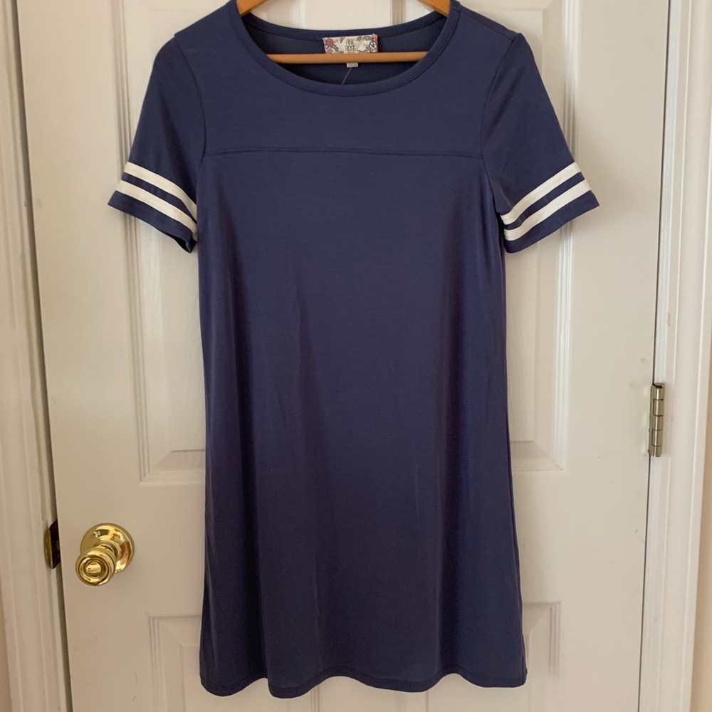 Pink Rose t shirt dress